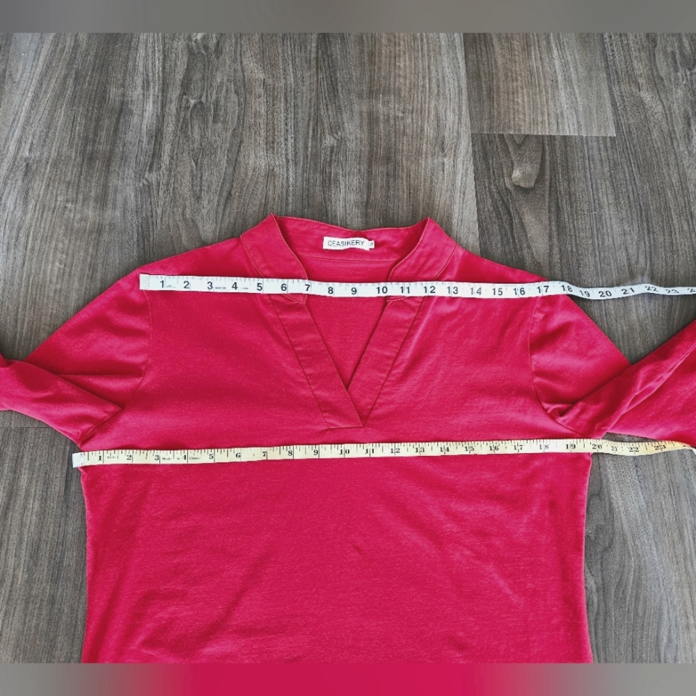 Red Longsleeve Top - Picture 11 of 12